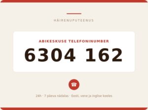 Medi abikeskuse uus telefon: 6304162